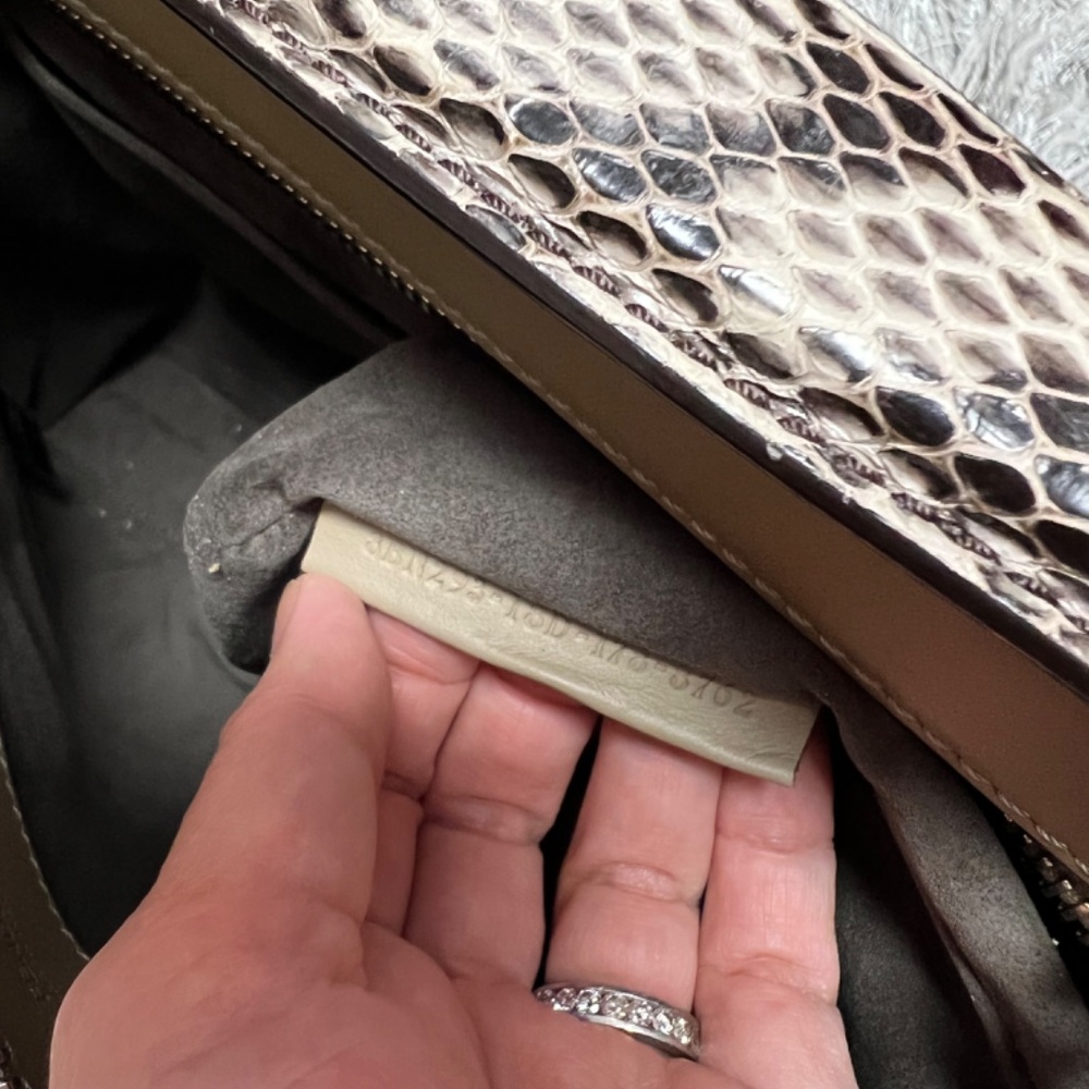 100% Authentic Fendi Dot Com Python Bag - image 7